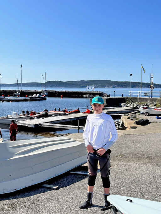 William Wijk redo för ny dag på havet / Bild Åsa Alm